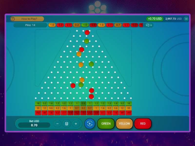 Plinko gambing game