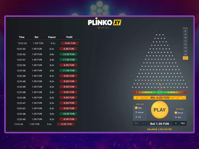 what is a plinko game